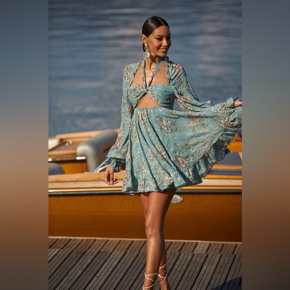 Alamour The Label Dresses & Skirts - Alamour Aitana Mini Cut-out Dress